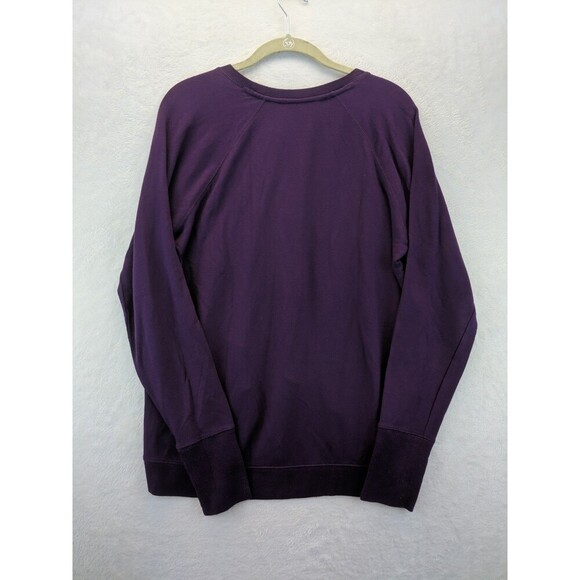 Athleta Coaster Lux Crewneck Sweatshirt Womens Medium Purple V303016 - Picture 6 of 12